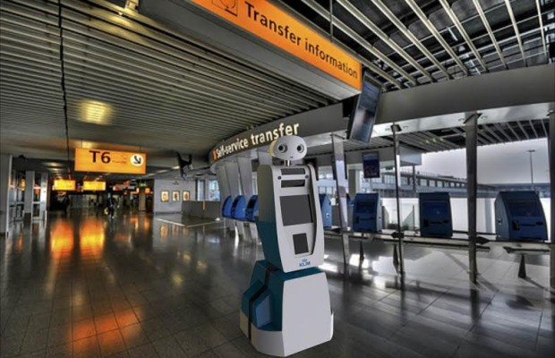  KLM presenta su robot Spencer