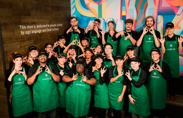  Starbucks abre su primera cafetería para personas con sordera